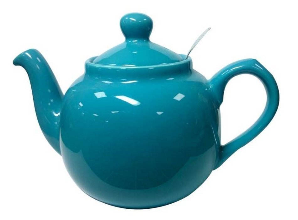 London Pottery 6 Cup Farmhouse Filter Teapot Aqua