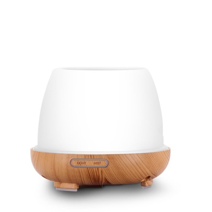 Sentexin 120ml Essential Oil Diffuser Wood Grain Mist Humidifier Aroma Diffuser with Colorful Led Light for Home... N6