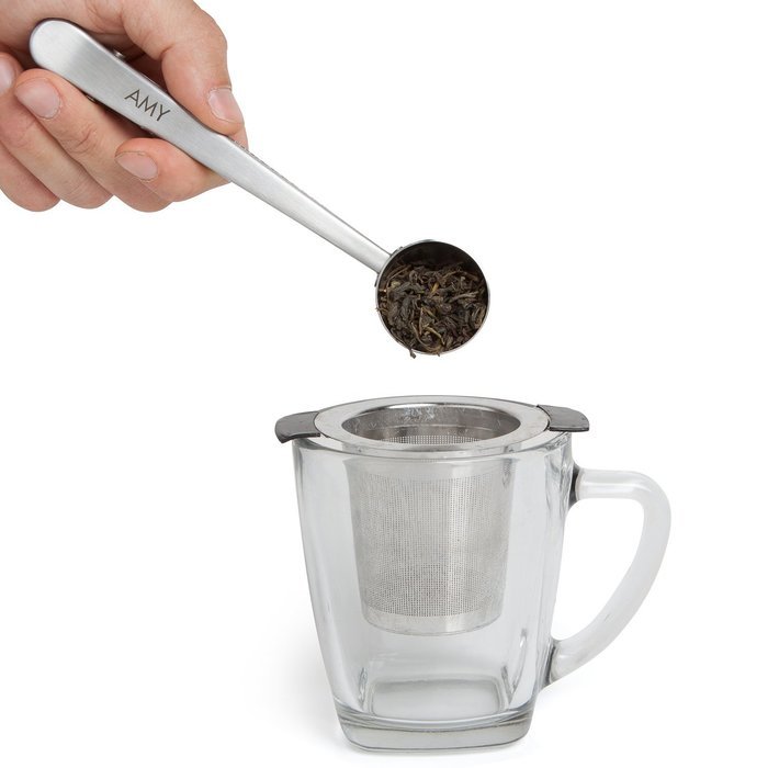 Sofia&rsquo;s Treasures | AMY Scoop Spoon & Clip | Premium Stainless Steel 1 Tbsp | Stylish Design with Bag Sealing...