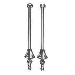 Elizabethan Classics ECSSLSN Model SSL Straight Bath Supplies, Satin Nickel by Elizabethan Classics