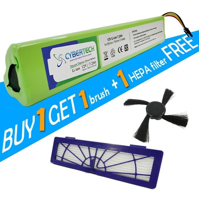 CyberTech High Capacity 7200 mAh Lithium Ion Battery for Neato Botvac Series 70e 75 80 85 and Botvac D Series... N4