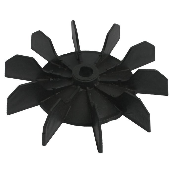 Sonline Replacement 0.5" Inner Bore 10 Impeller Air Compressor Motor Fan Blade Black