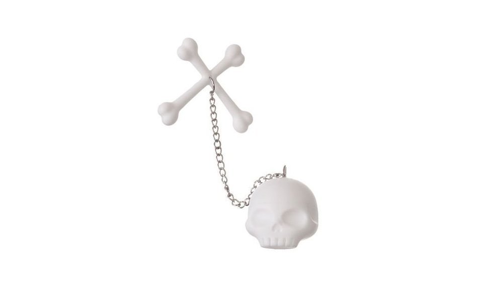 Etcbuys&reg;- Tea Bones Skull Tea Infuser, White (2pack)