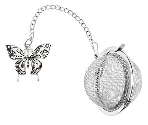 Butterfly Charm Tea Infuser Ball - By Ganz