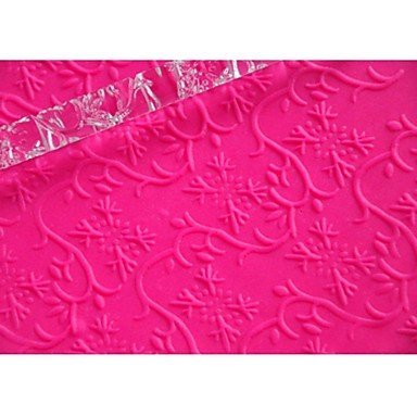 Sher FOUR-C Fondant Decoration Embossing Rolling Pin Gumpaste Tools Color Transparent, 1PCS