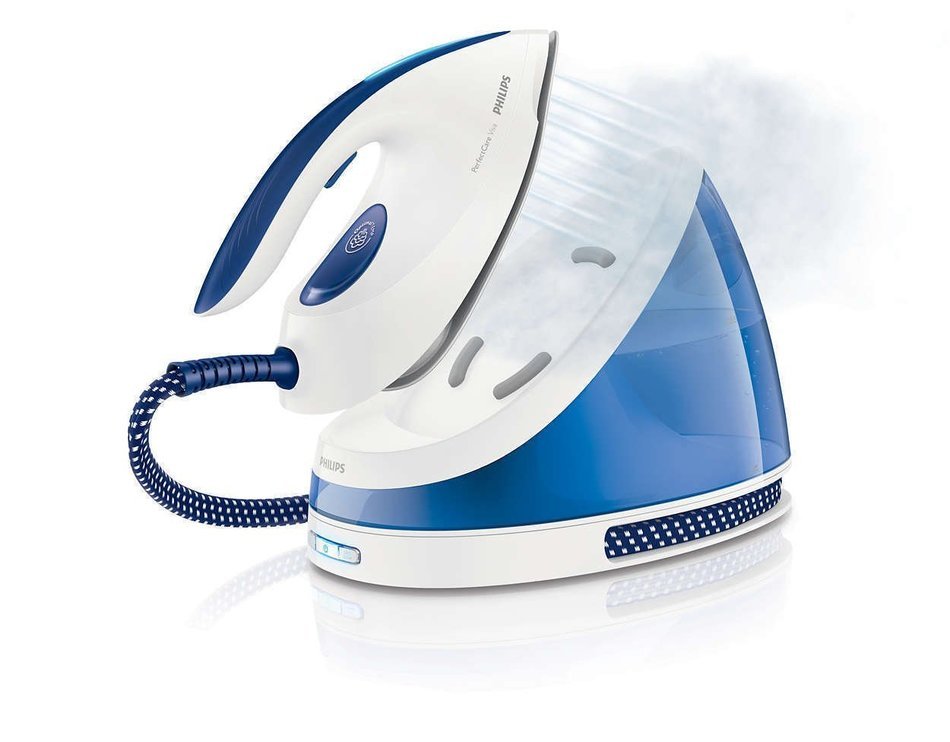 Philips Perfect Care GC7035 Viva Steam Generator Iron White & Blue 5 Bar Pump N3