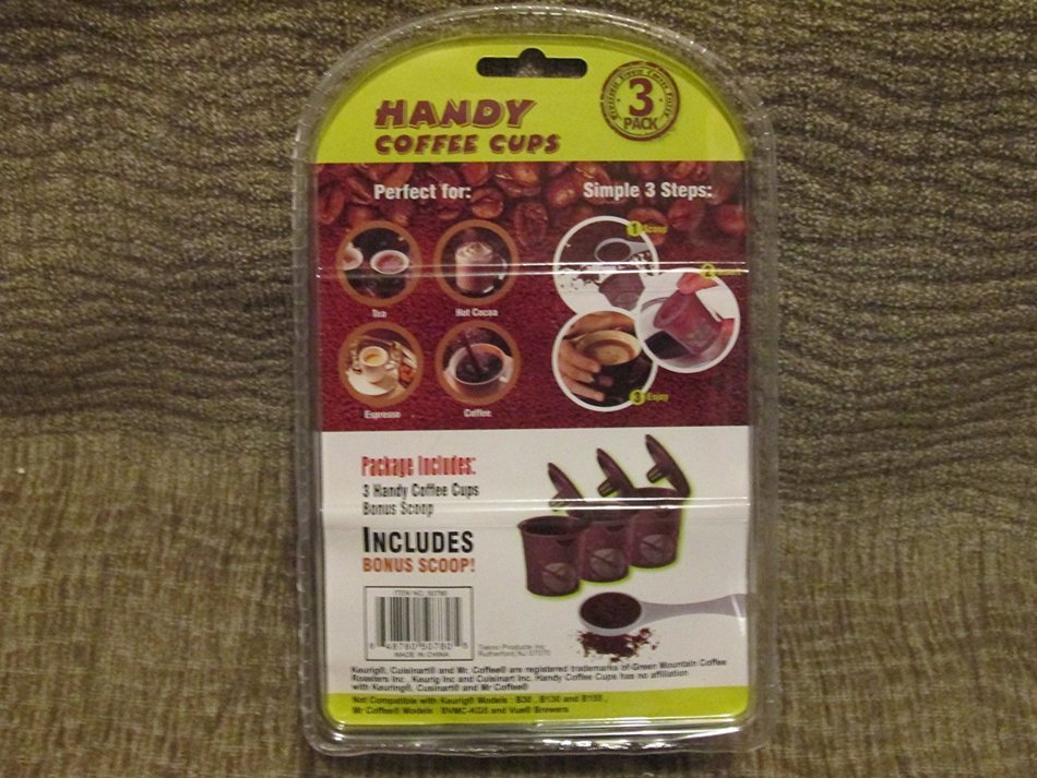 Handy Coffee Cups Reuseable Single Coffee Filter 3 Pack