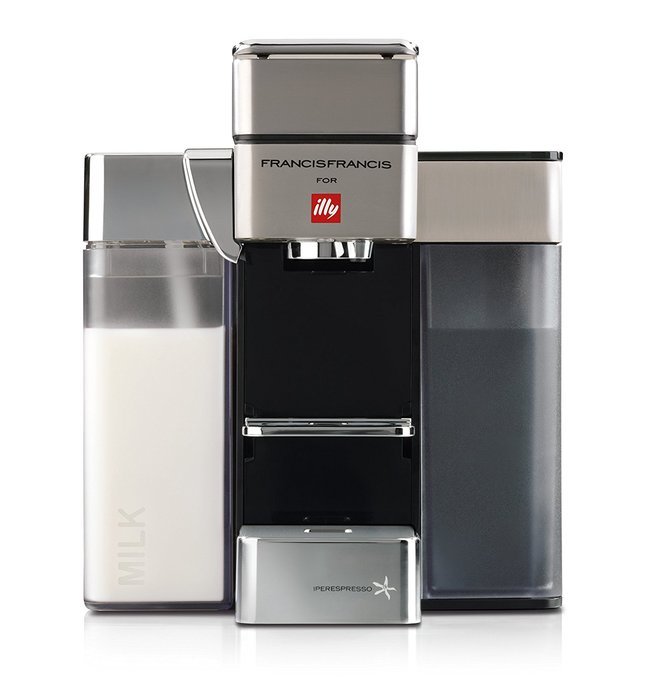 Francis Francis for Illy Y5 Milk Espresso and Coffee Machine, Satin
