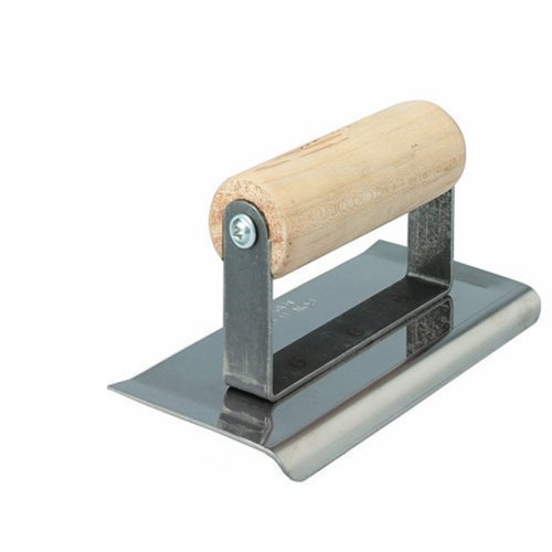 Bon 22-345 6-Inch by 4-Inch Stainless Steel Curved End Concrete Edger with 1/2-Inch Radius and 5/8-Inch Depth...