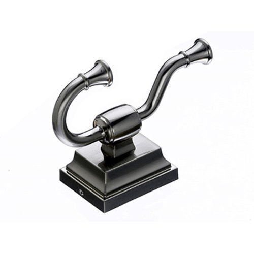 Top Knobs STK2-BSN Stratton Bath Double Hook Nickel by Top Knobs