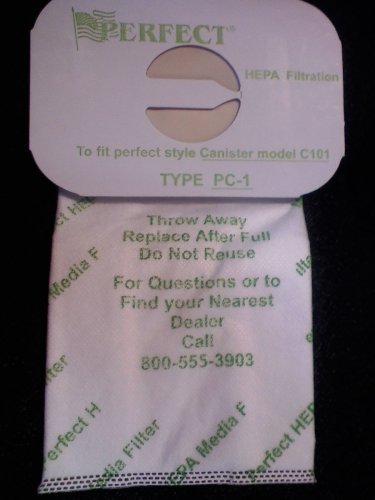 Electrolux Canister Style "C" HEPA Filtration Vacuum Cleaner Bags made by Per... N2