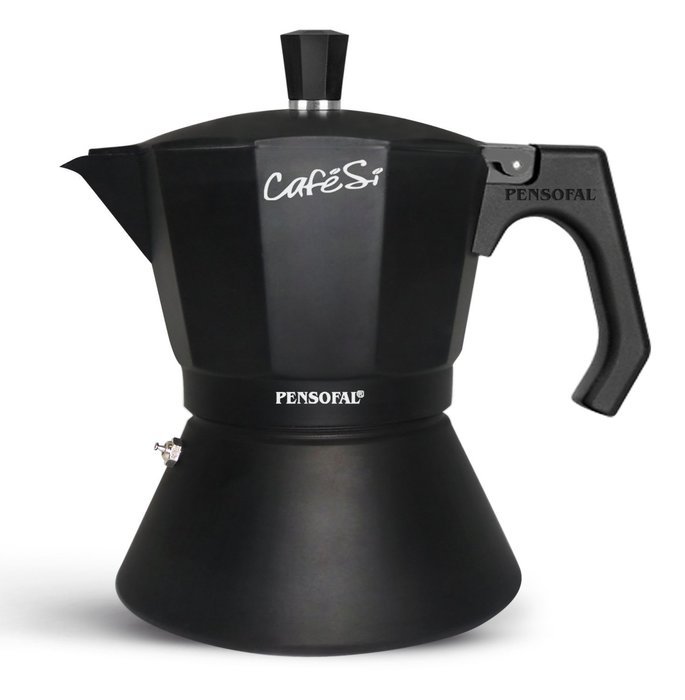 Pensofal 07PEN8403 3-Cup Cafesi Stovetop Espresso Coffee Maker, Black