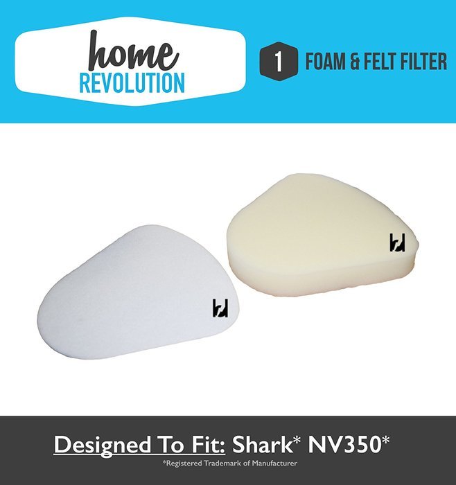 Shark XFF350 NV350 Foam and Felt Washable Replacement Home Revolution Brand Pre-filter; To fit Navigator Lift-Away... N3