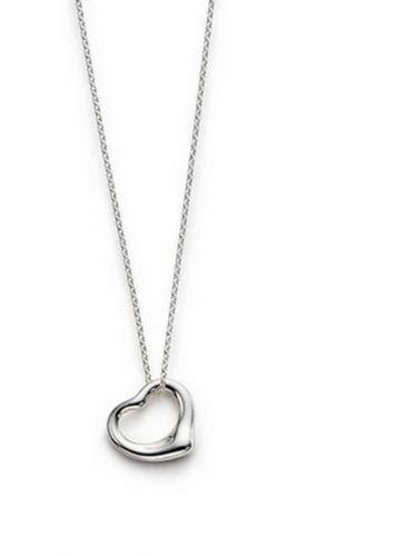 Hot Silver Plated Heart Bib Statement Chain Pendant Necklace Jewelry N3