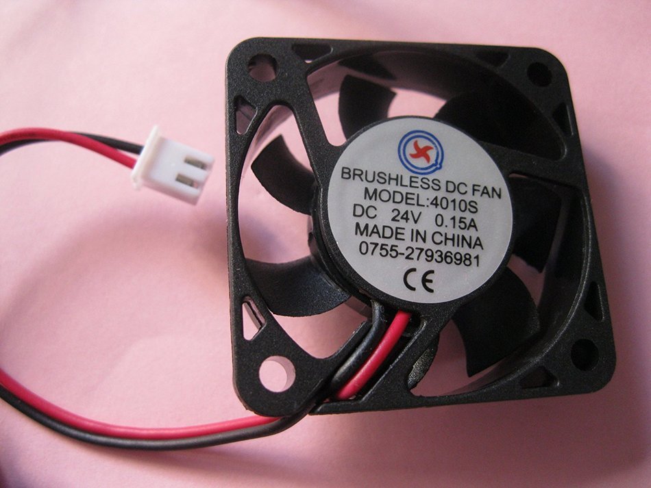 2 pcs Brushless DC Cooling Fan 24V 4010S 7 Blades 2 wire 40x40x10mm Sleeve-bearing Skywalking N2