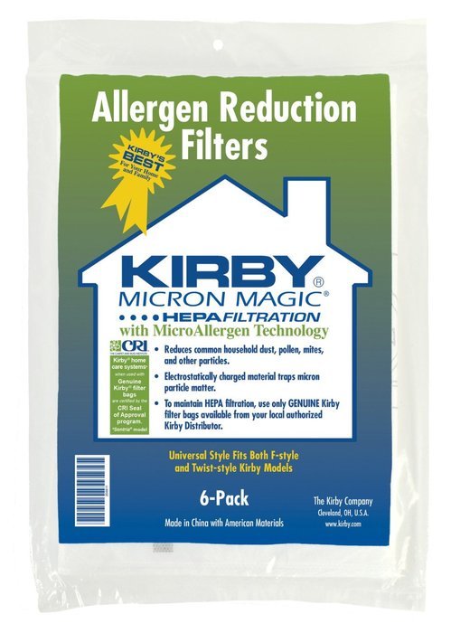 Kirby Allergen Reduction Filters, 204811 (6 pack)