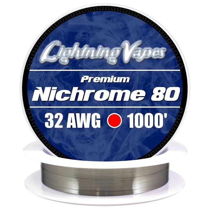 Genuine Lightning Vapes 32 AWG Nichrome 80 Wire 500' N5
