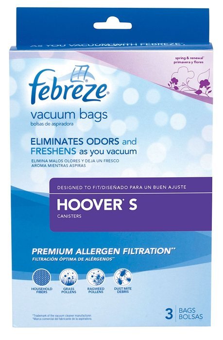 Febreze Hoover S Replacement Vacuum Bag, 3-Pack