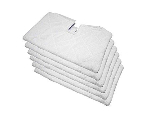 6 Pocket Steam Mop Pads for Shark Euro Pro S3501 S3601 S3901, by AI-Vacuum&reg; N2