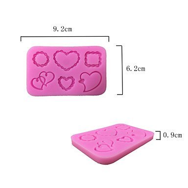 Y&XL&H Heart Style Sugar Candy Fondant Cake Molds For The Kitchen Baking Molds