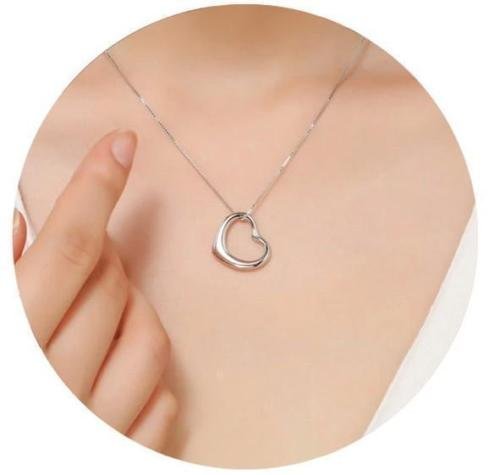 Hot Silver Plated Heart Bib Statement Chain Pendant Necklace Jewelry N4