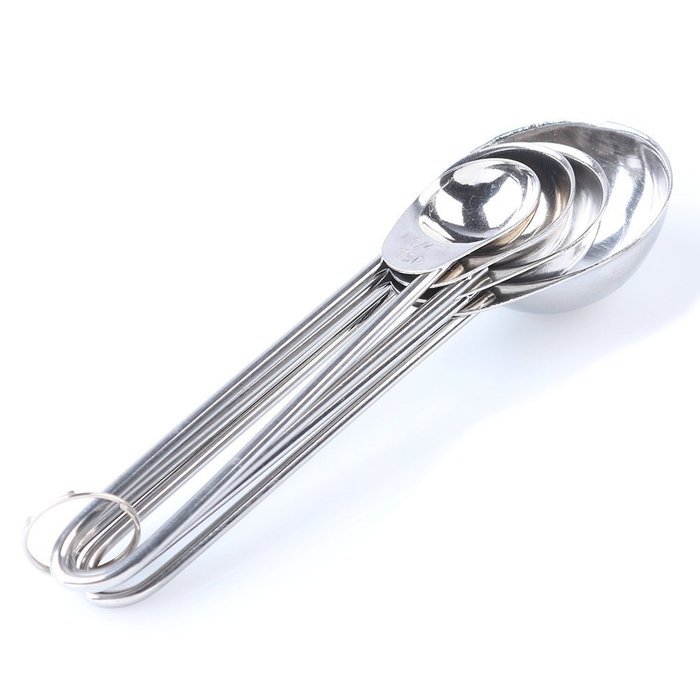 Holidayli Set of 4 Tea Coffee Measuring Scoop Spoons, Premium Stainless Steel Measuring Spoons for Tea, Coffee N2