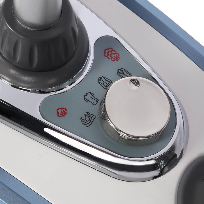 Ivation 1500-Watt Powerful Valet Fabric & Garment Steamer with 4 Steam Levels, Foot Operated On-Off Switch & Telescoping... N8
