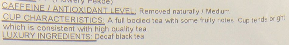 Metropolitan Tea 200 Count Pyramid Shaped Teabags, Decaffeinated English Breakfast Tea N3