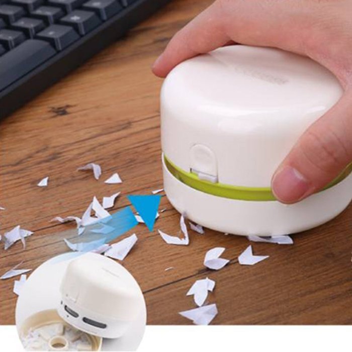 Alaxy(TM), Portable Mini Table Desktop Vacuum Cleaner(White) N5