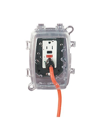 Intermatic WP1150C 1 Gang Vertical/Horizontal 4-3/4-Inch Deep Weatherproof Box, Clear by Intermatic