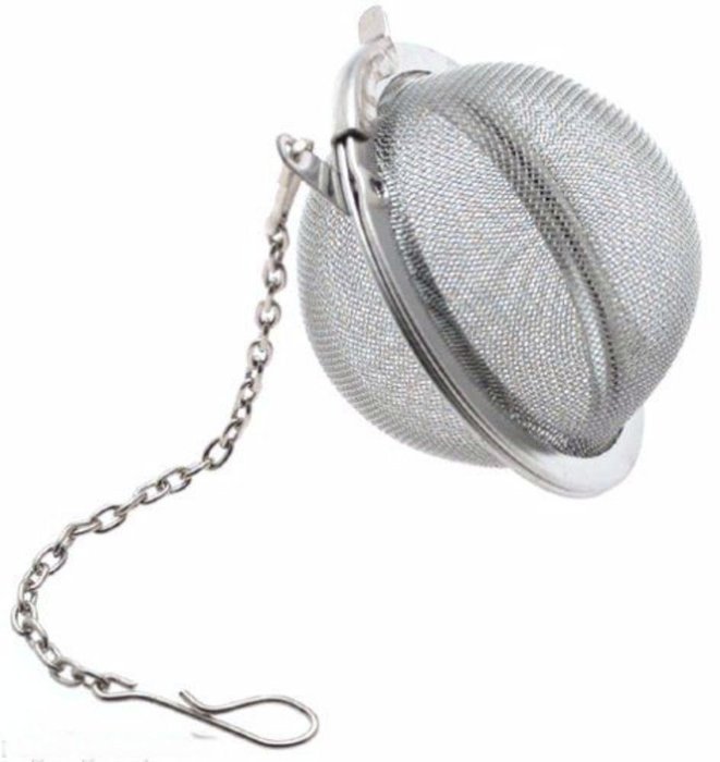 Tea Infuser Ball Mesh Loose Leaf Herb Strainer Stainless Steel Secure Locking 2"
