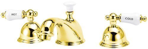 Elizabethan Classics ECWS07PB Widespread Lavatory Faucet, Polished Brass by Elizabethan Classics