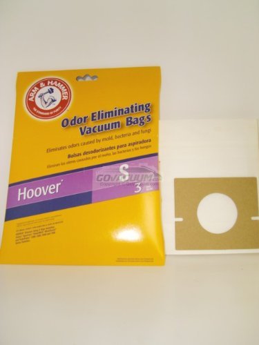 Hoover Type S Arm & Hammer Odor Eliminating Vacuum Bags #4010100S - 3 Pack