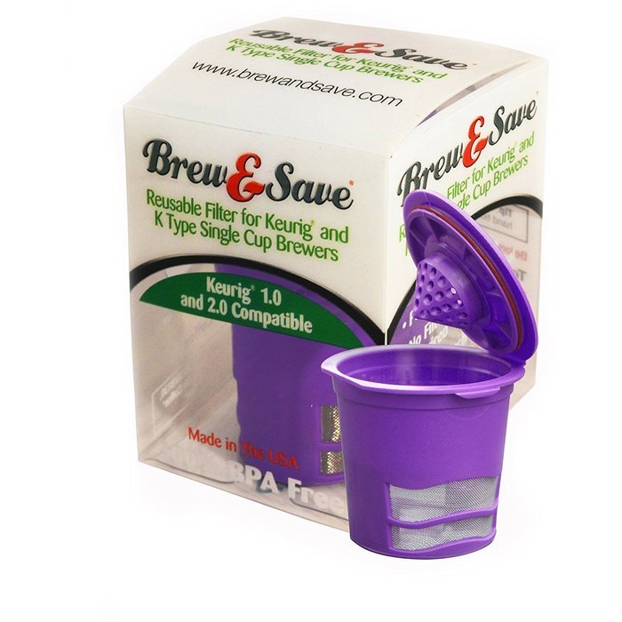 Brew and Save Refillable K Cup for Keurig Brewers, 8-Count
