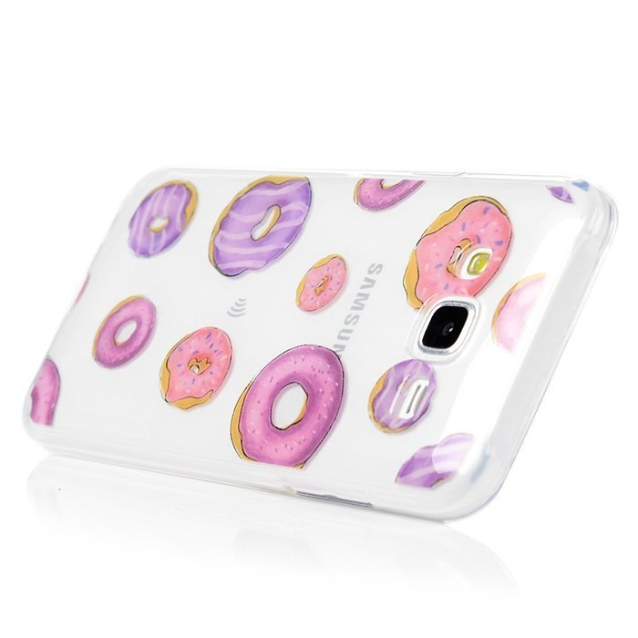 2015 Galaxy J5 Case, YOKIRIN Colorful Clear Skin Shell Slim Fit Case Translucent Impact Resistant Anti Slip Flexible... N23