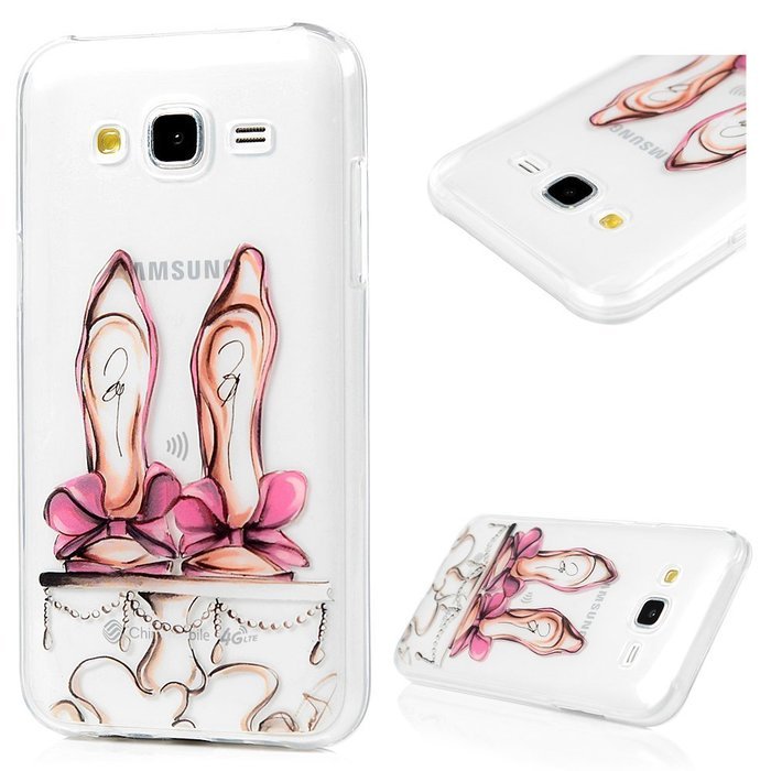 2015 Galaxy J5 Case, YOKIRIN Colorful Clear Skin Shell Slim Fit Case Translucent Impact Resistant Anti Slip Flexible... N24