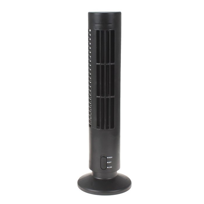 OriGlam&reg; Portable USB Bladeless Fan Air Conditioner Home Desk Tower Cooling Fan (White) N9