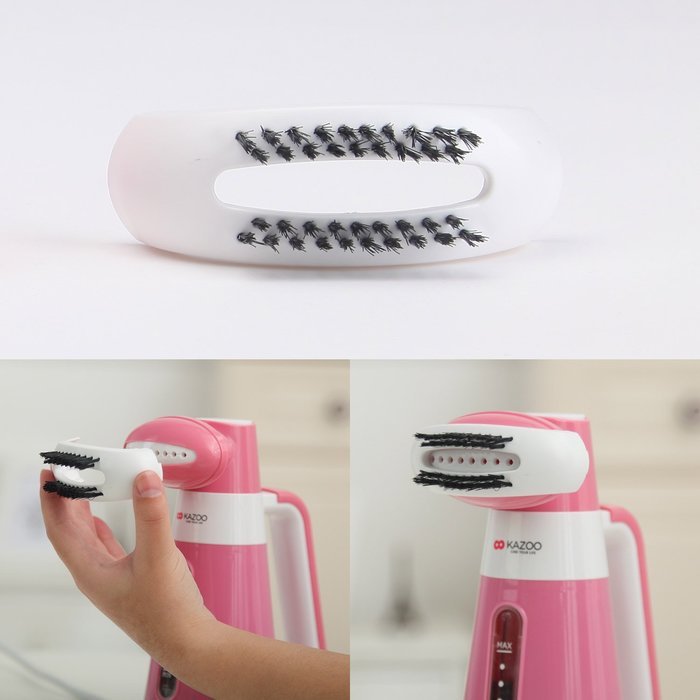 Kazoo Compact Handheld Fabric Steamer, portable mini for travel, Pink N13