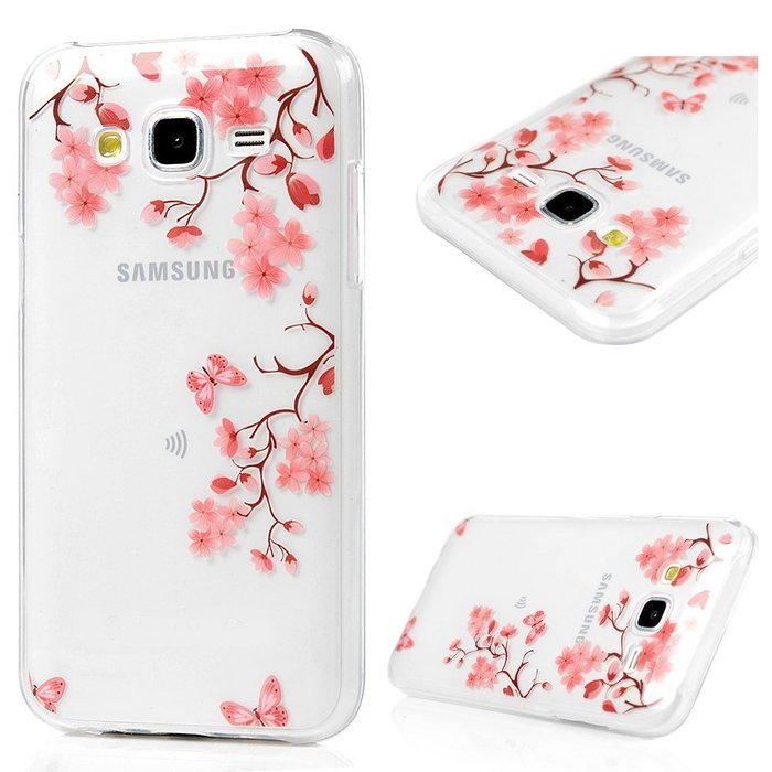 2015 Galaxy J5 Case, YOKIRIN Colorful Clear Skin Shell Slim Fit Case Translucent Impact Resistant Anti Slip Flexible... N32