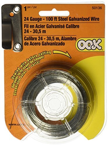 OOK 50136 24 Gauge, 100ft Steel Galvanized Wire by OOK