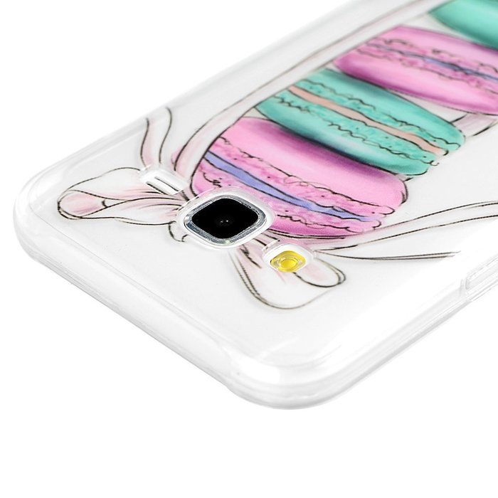 2015 Galaxy J5 Case, YOKIRIN Colorful Clear Skin Shell Slim Fit Case Translucent Impact Resistant Anti Slip Flexible... N33