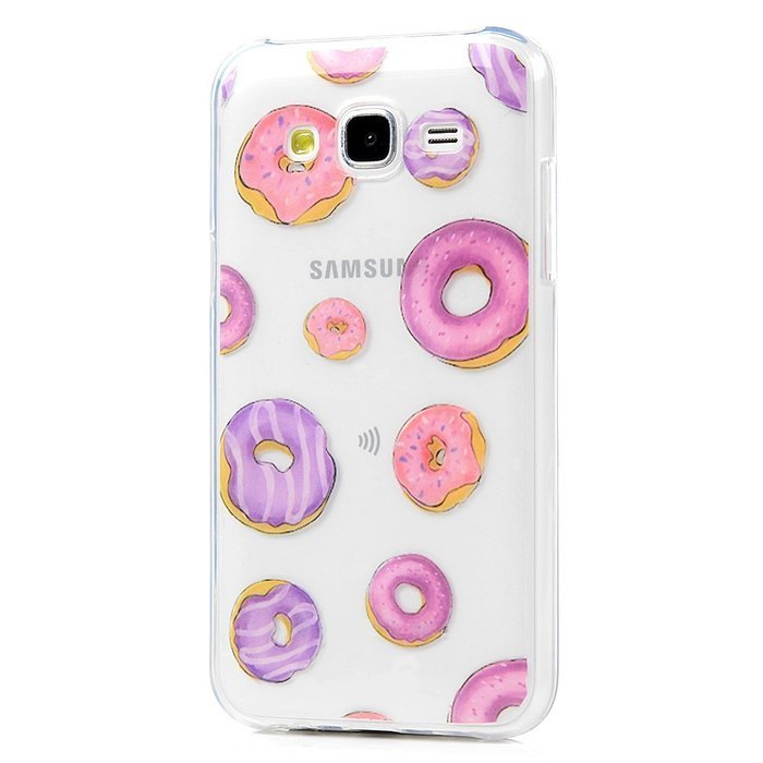 2015 Galaxy J5 Case, YOKIRIN Colorful Clear Skin Shell Slim Fit Case Translucent Impact Resistant Anti Slip Flexible... N35