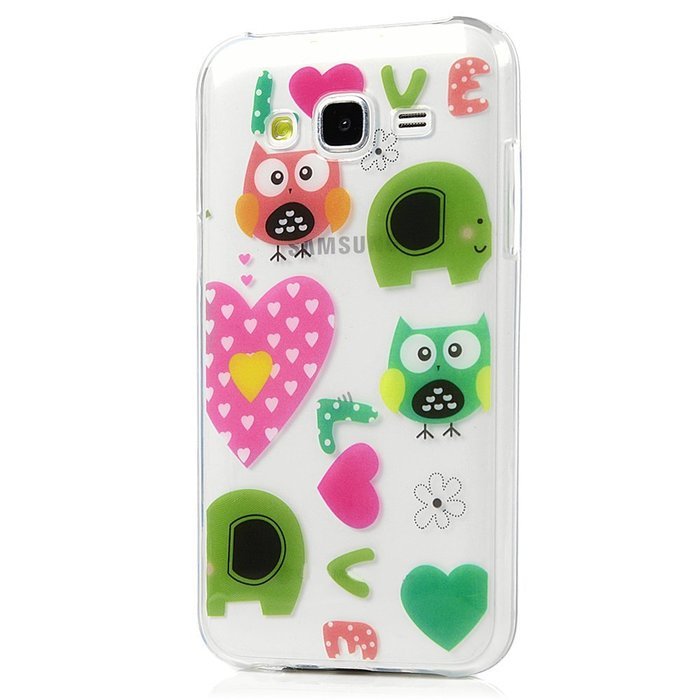 2015 Galaxy J5 Case, YOKIRIN Colorful Clear Skin Shell Slim Fit Case Translucent Impact Resistant Anti Slip Flexible... N40
