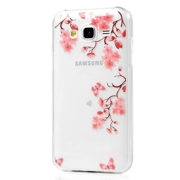 2015 Galaxy J5 Case, YOKIRIN Colorful Clear Skin Shell Slim Fit Case Translucent Impact Resistant Anti Slip Flexible... N44
