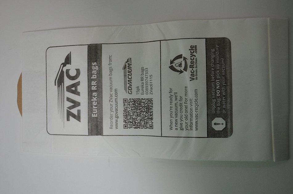 Eureka Type RR Vacuum Bags (15 Pack); Similar To Part 67529; Fits All Bagged Smart Vac Uprights; by ZVac N2