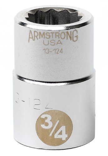 Armstrong 13-160 1-7/8-Inch, 12 Point, 3/4-Inch Drive SAE Standard Socket by Armstrong