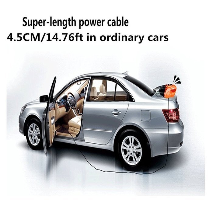 Portable Car Vacuum Cleaner- 4.5m Cable 12V 120W Wet Dry Dual-Use,Car Vacuums Handheld Automotive/Auto Vacuums... N8