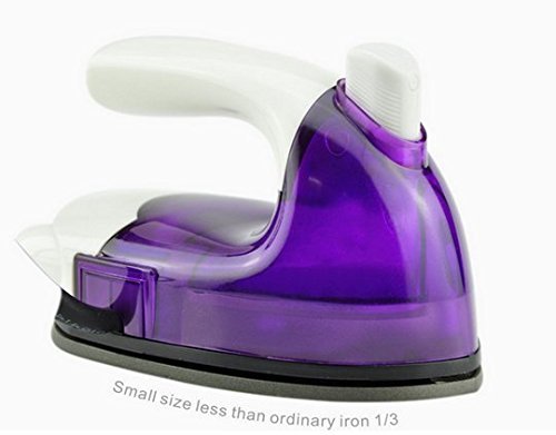 MorningRising Mini Travel Iron, Mini Wired Water Spray Steam Electric Iron for Traveling (Purple) N6