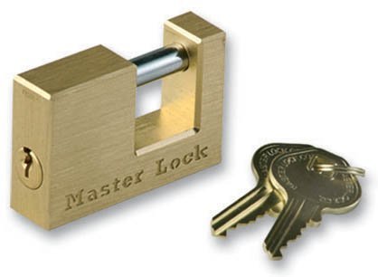Master Lock 605DAT Solid Brass Trailer Hitch Coupler Lock by Master Lock