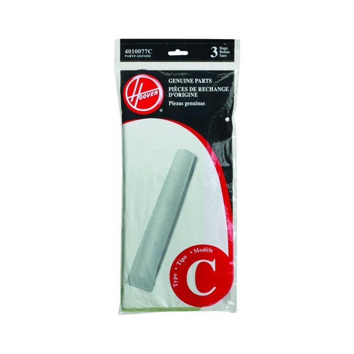 3 Pack Hoover 4010077C Type C Genuine OEM Vacuum Cleaner Bags